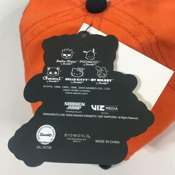 Hello Kitty x Naruto Shippuden Embroidered Adjustable Hat One Size - Picture 8 of 10